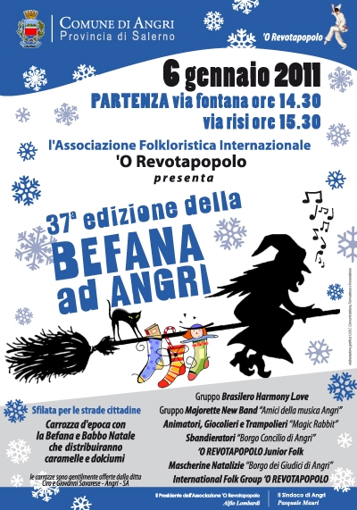 Natale in festa, si continua con la Befana ad Angri