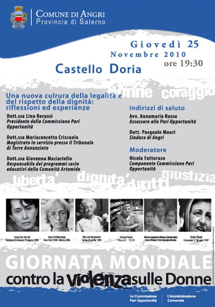 Una nuova cultura della legalità e della dignità, convegno al Castello Doria
