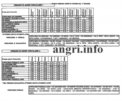 Cstp, in vigore i nuovi orari per il servizio urbano di Angri