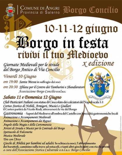 Parte questa sera  Borgo in Festa, rivivi il Tuo Medioevo 