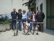 Cerimonia di consegna delle biciclette ai tre Circoli Didattici della città