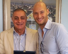 Il Sindaco Mauri con il regista Fabio Massa